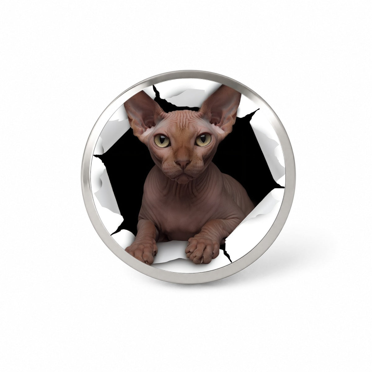 Sphynx Cat Breakout Novelty Hat Backpack Lapel Pin