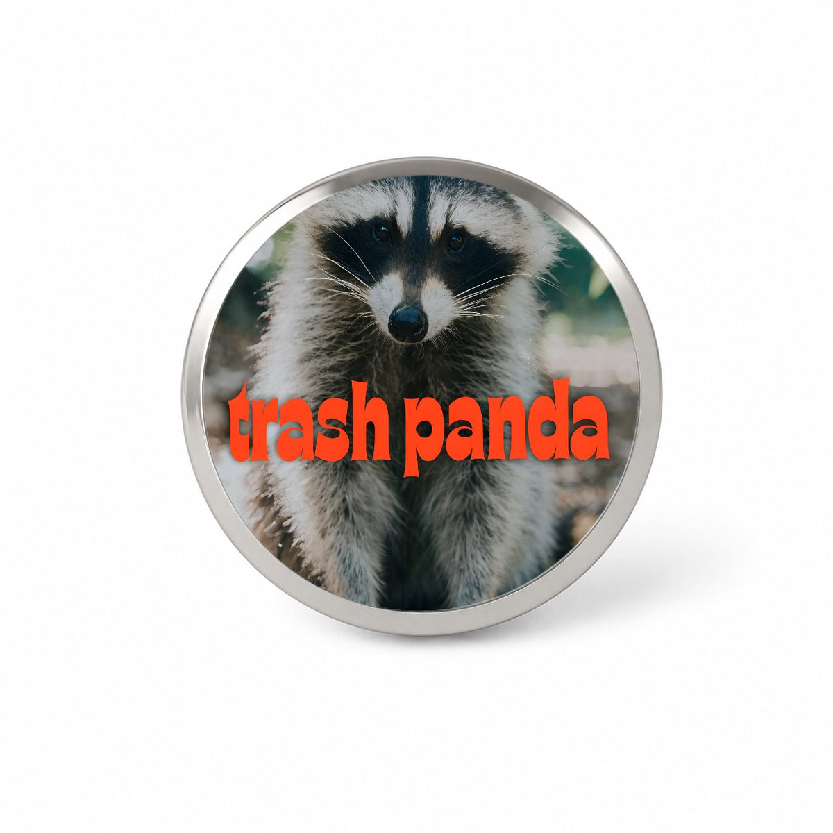 Trash Panda Raccoon Funny Novelty Hat Backpack Lapel Pin