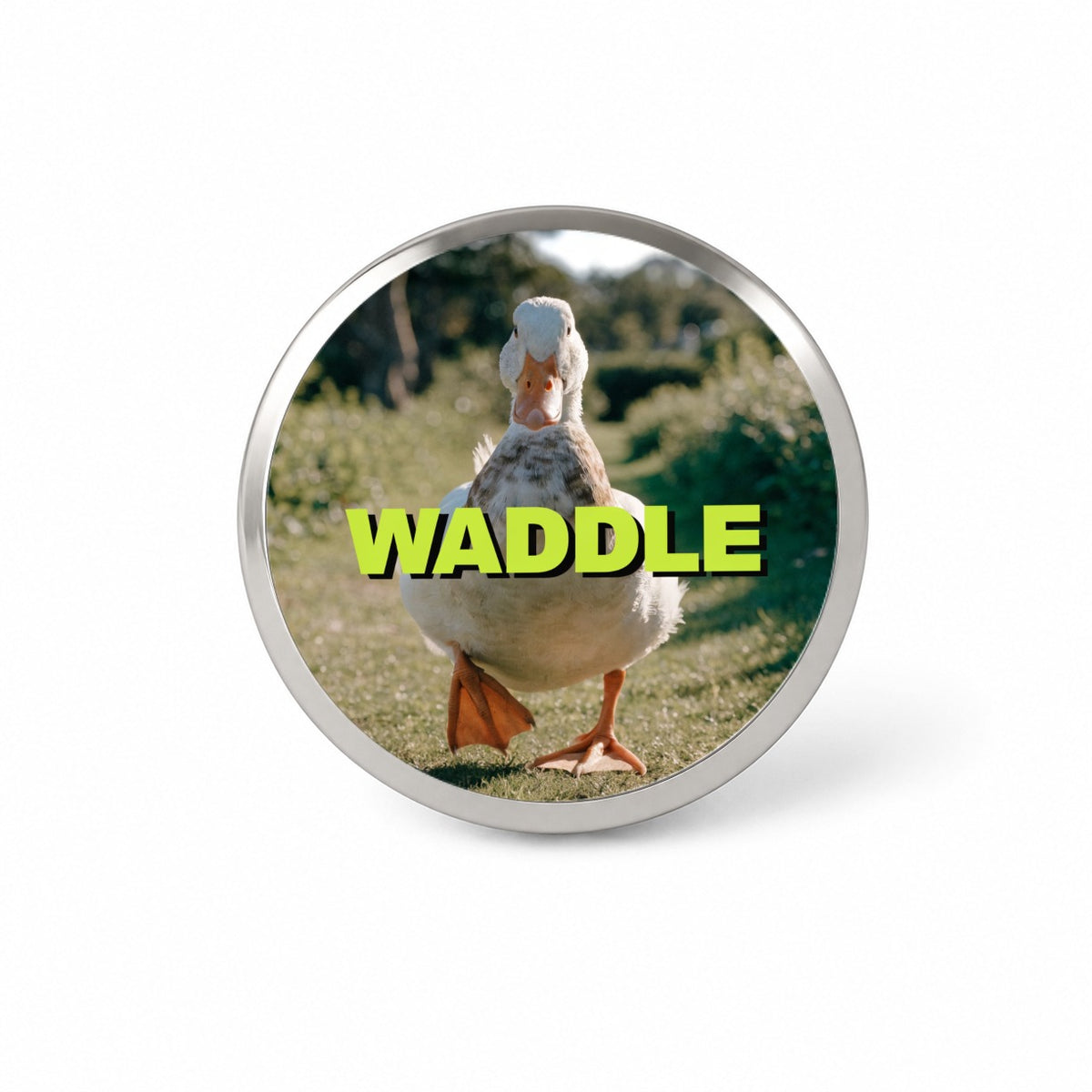 Waddle Duck Funny Novelty Hat Backpack Lapel Pin