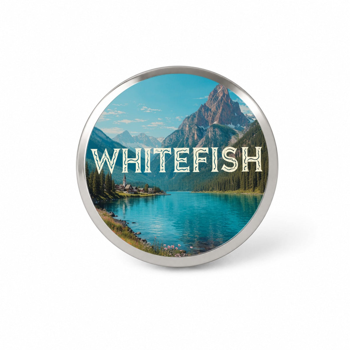 Whitefish Montana Travel Novelty Hat Backpack Lapel Pin