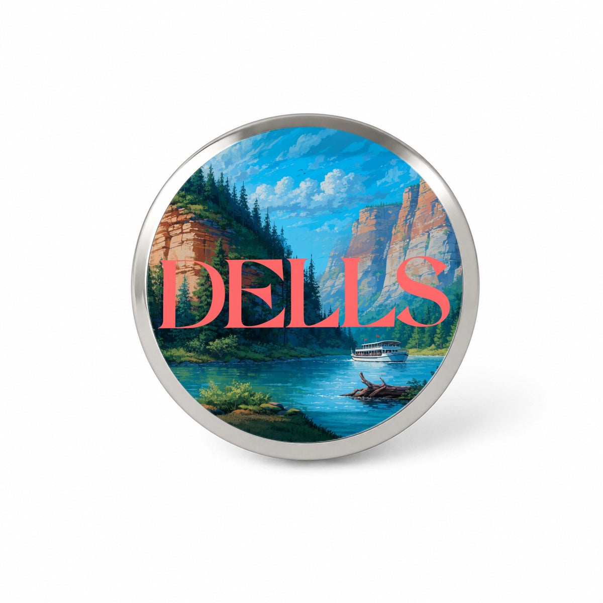 Wisconsin Dells Travel Novelty Hat Backpack Lapel Pin