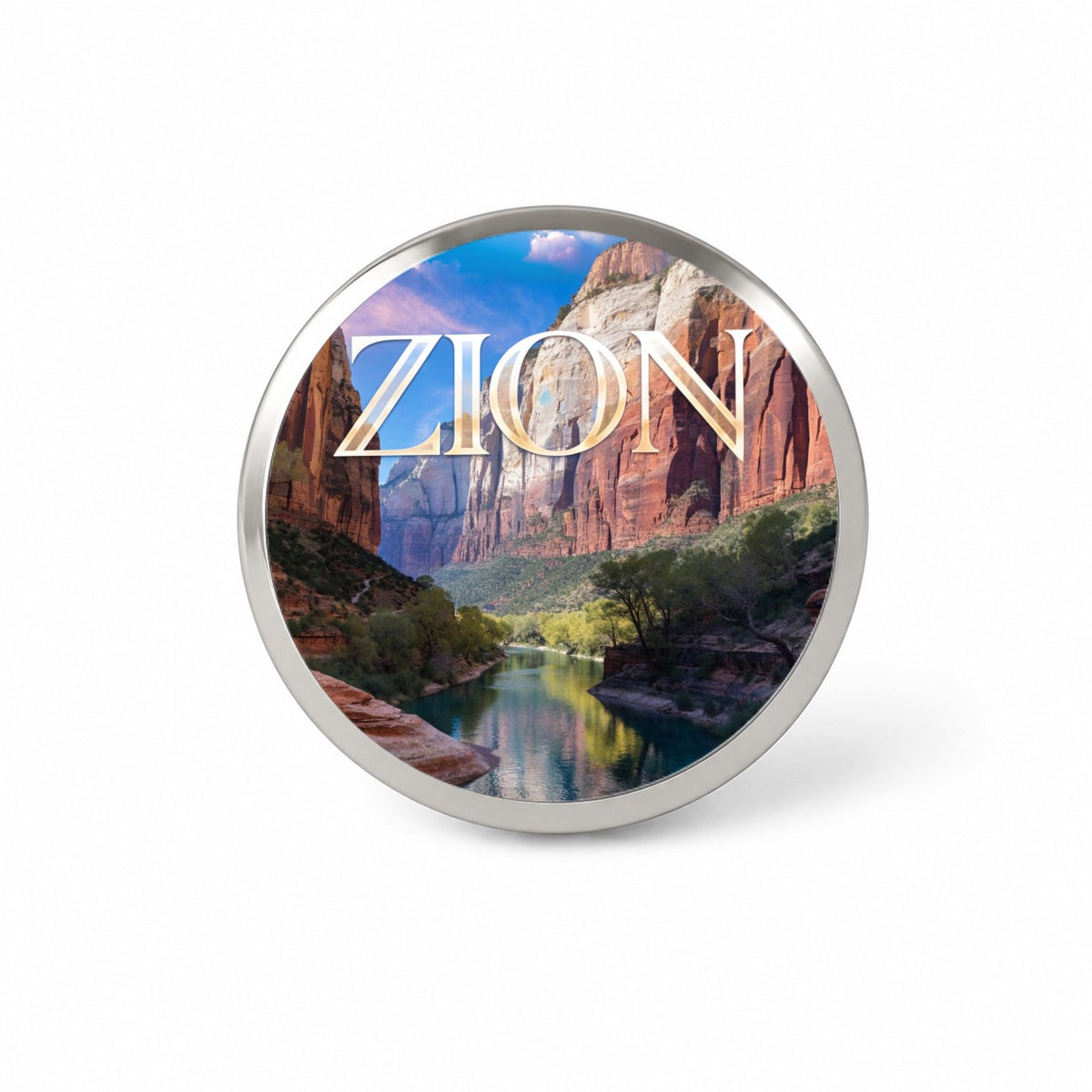 Zion Utah Travel Novelty Hat Backpack Lapel Pin
