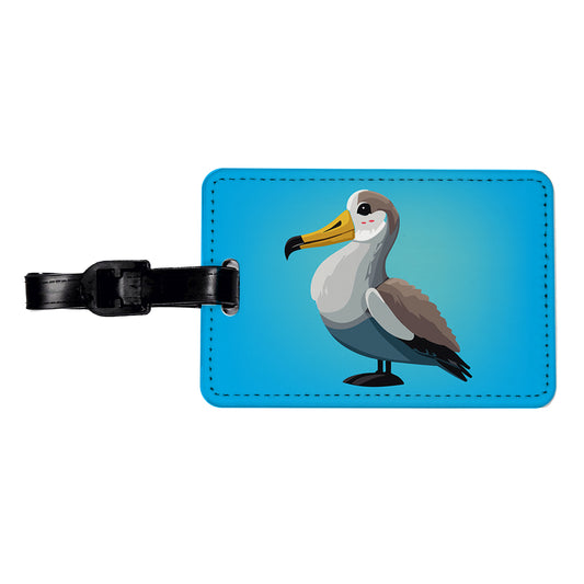 Albatross Bird Travel Faux Leather Luggage Tag