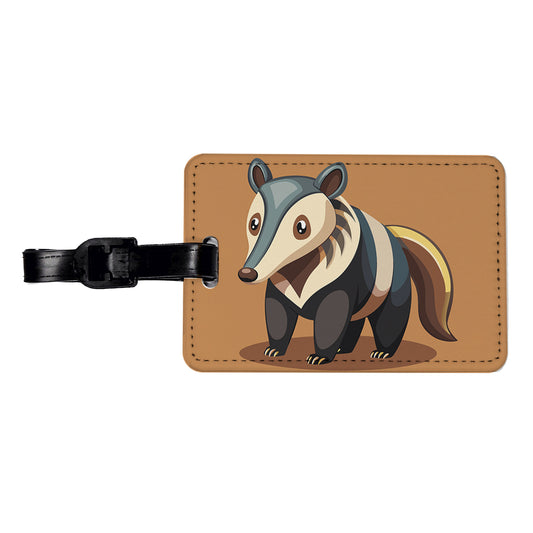 Anteater Animal Travel Faux Leather Luggage Tag