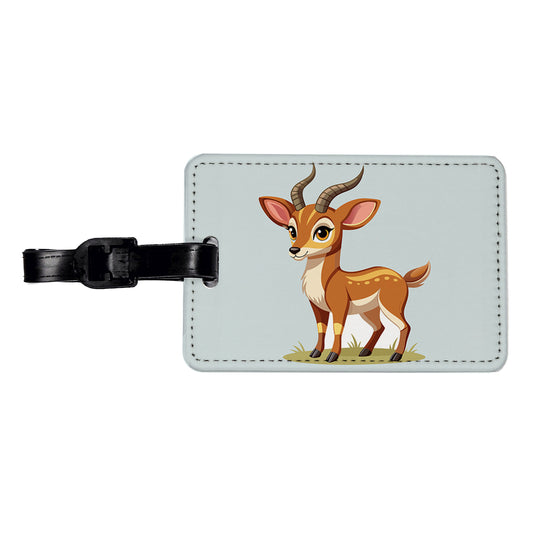 Antelope Cute Travel Faux Leather Luggage Tag