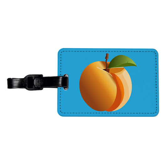 Apricot Fruit Travel Faux Leather Luggage Tag