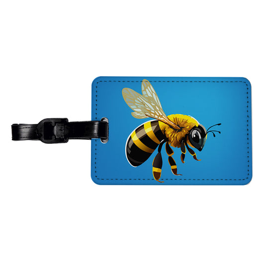 Bee Colorful Travel Faux Leather Luggage Tag