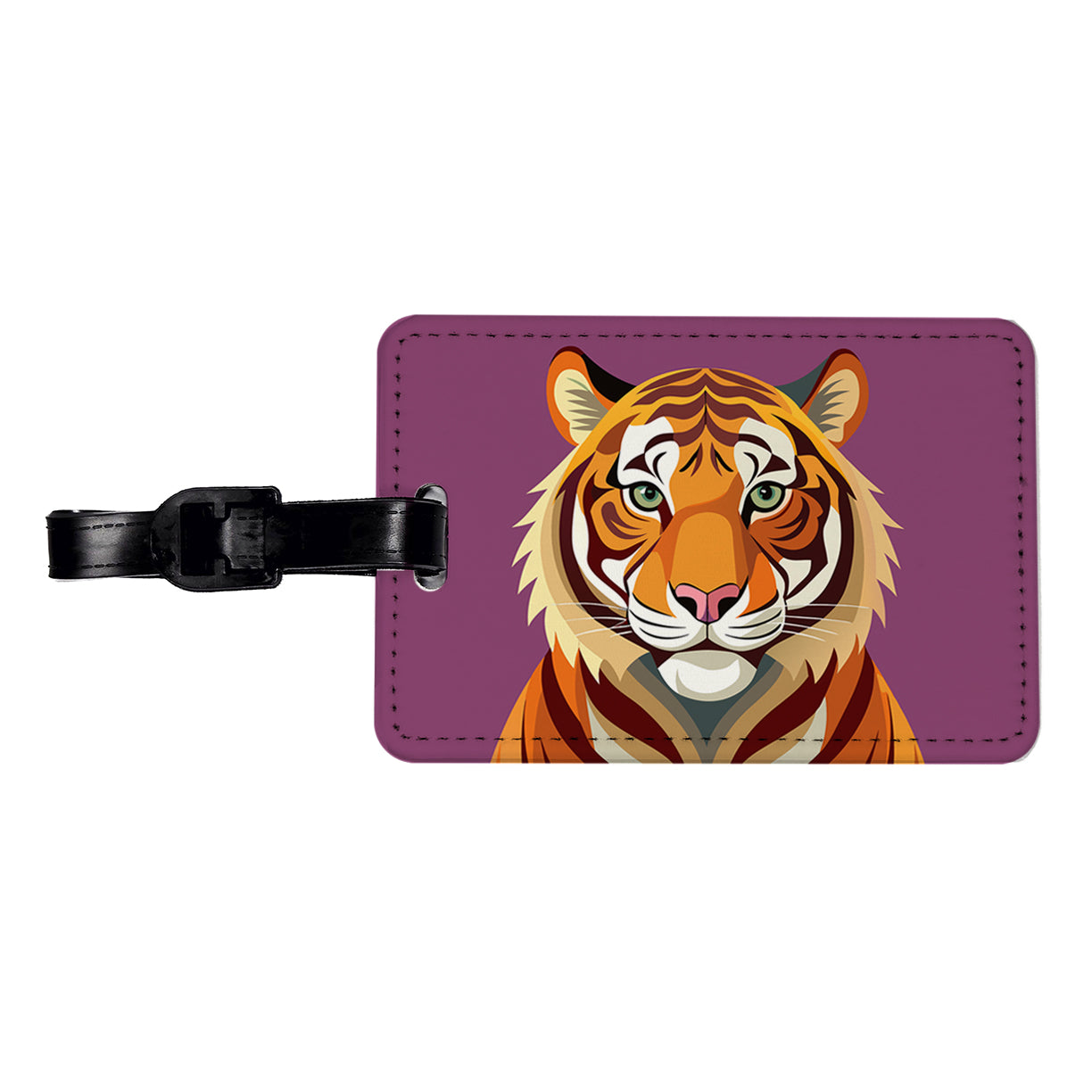 Bengal Tiger Travel Faux Leather Luggage Tag