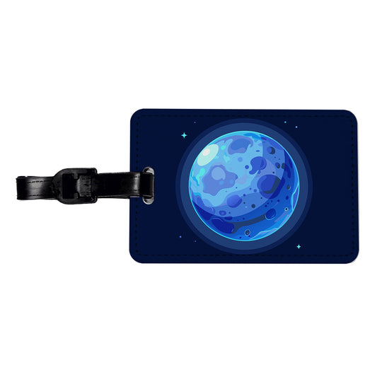 Blue Moon Travel Faux Leather Luggage Tag