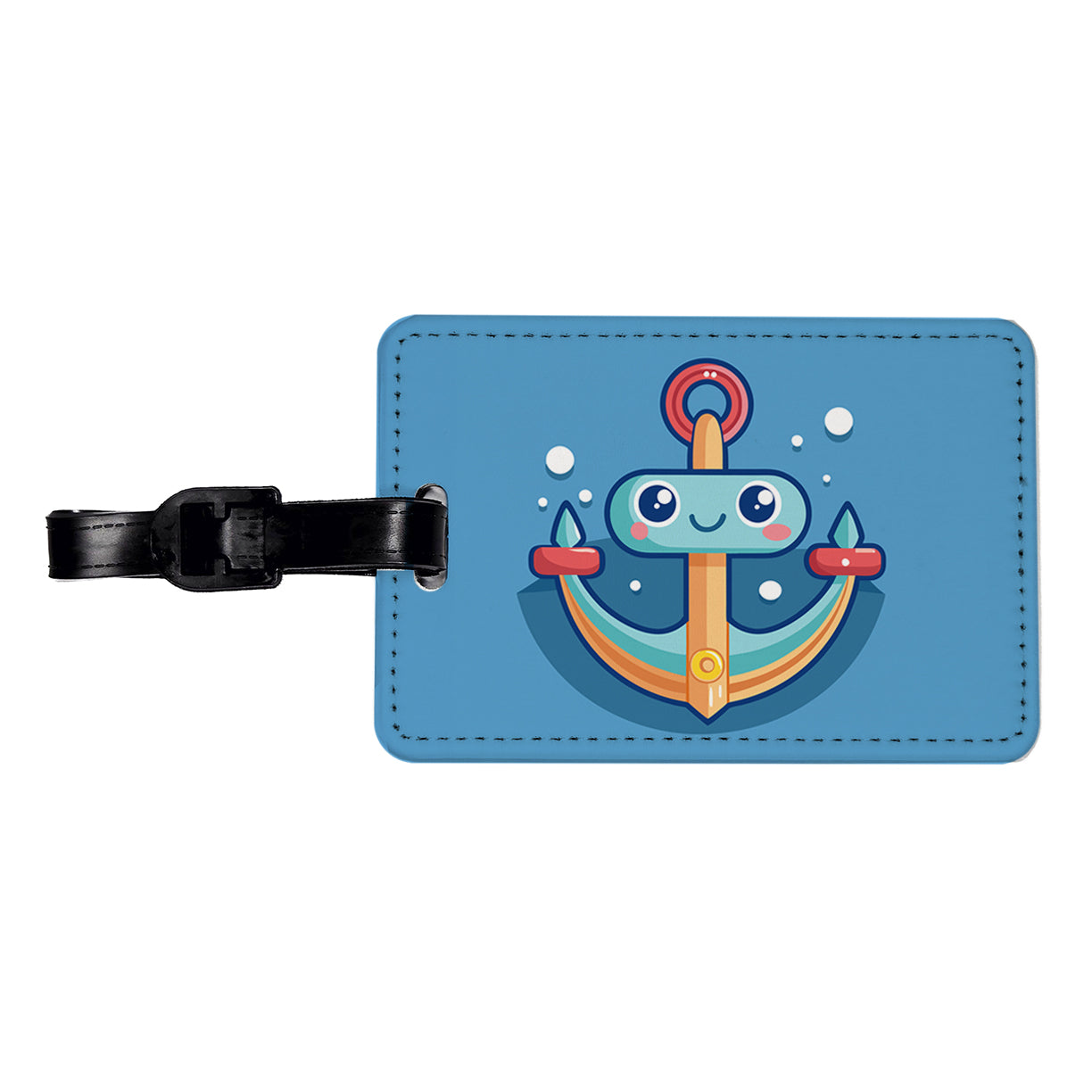 Boat Anchor Cute Travel Faux Leather Luggage Tag