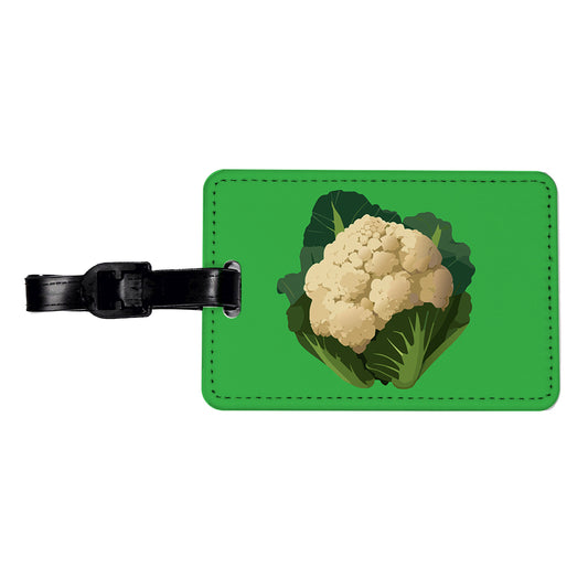 Cauliflower Vegetable Travel Faux Leather Luggage Tag