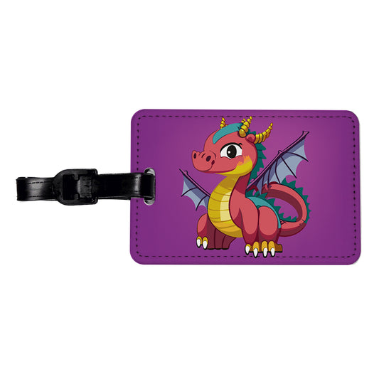 Dragon Colorful Travel Faux Leather Luggage Tag