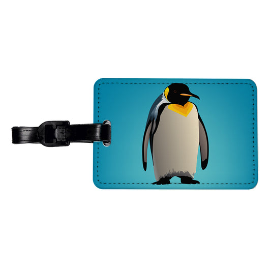 Emperor Penguin Travel Faux Leather Luggage Tag