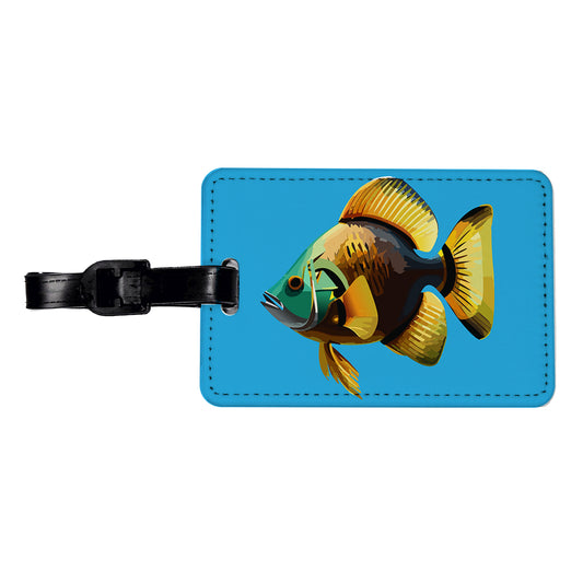 Fish Tropical Travel Faux Leather Luggage Tag