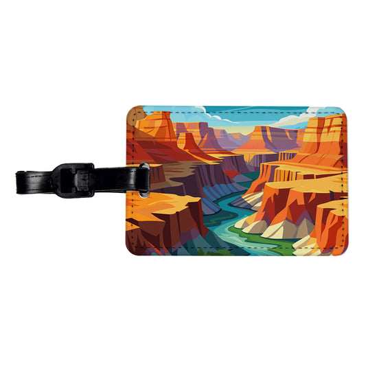 Grand Canyon Travel Travel Faux Leather Luggage Tag