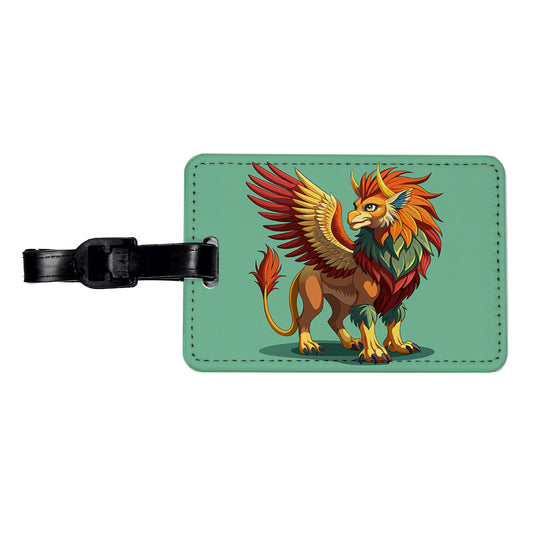 Griffin Greek Mythology Travel Faux Leather Luggage Tag