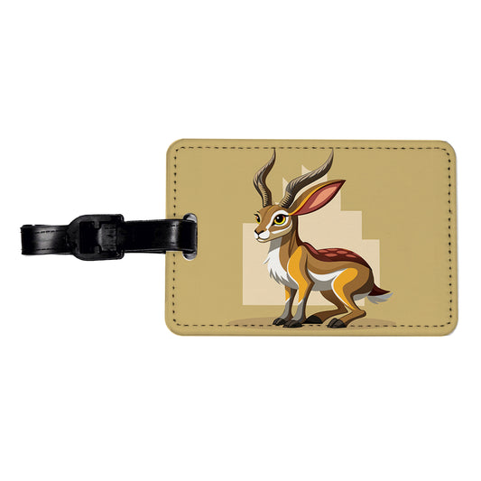 Jackalope Elegant Travel Faux Leather Luggage Tag