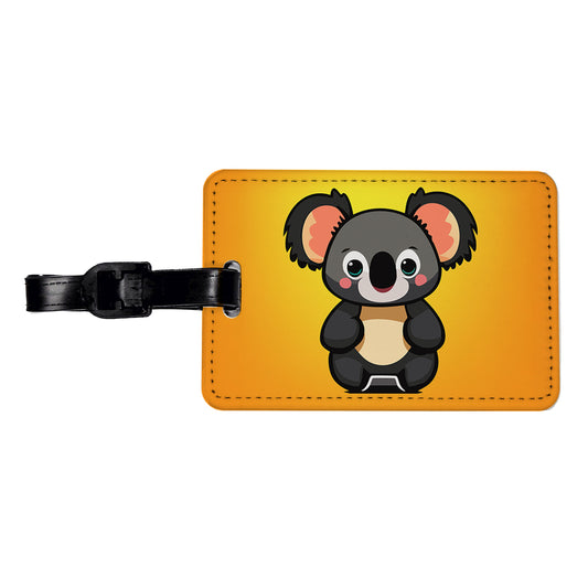 Koala Chibi Travel Faux Leather Luggage Tag
