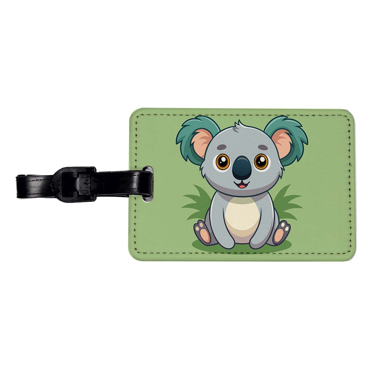 Koala Cute Travel Faux Leather Luggage Tag