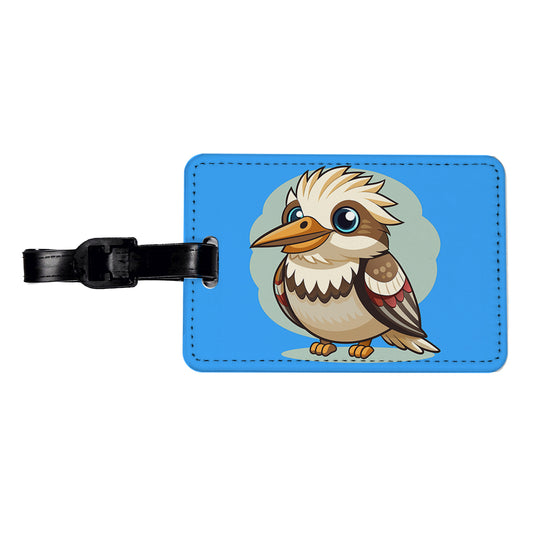 Kookaburra Bird Cute Travel Faux Leather Luggage Tag