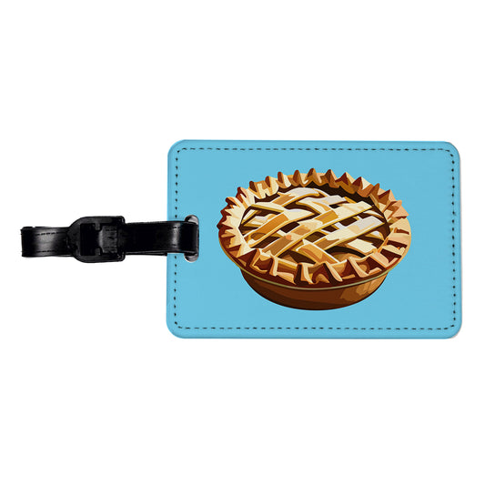 Pie Apple Yummy Baking Travel Faux Leather Luggage Tag