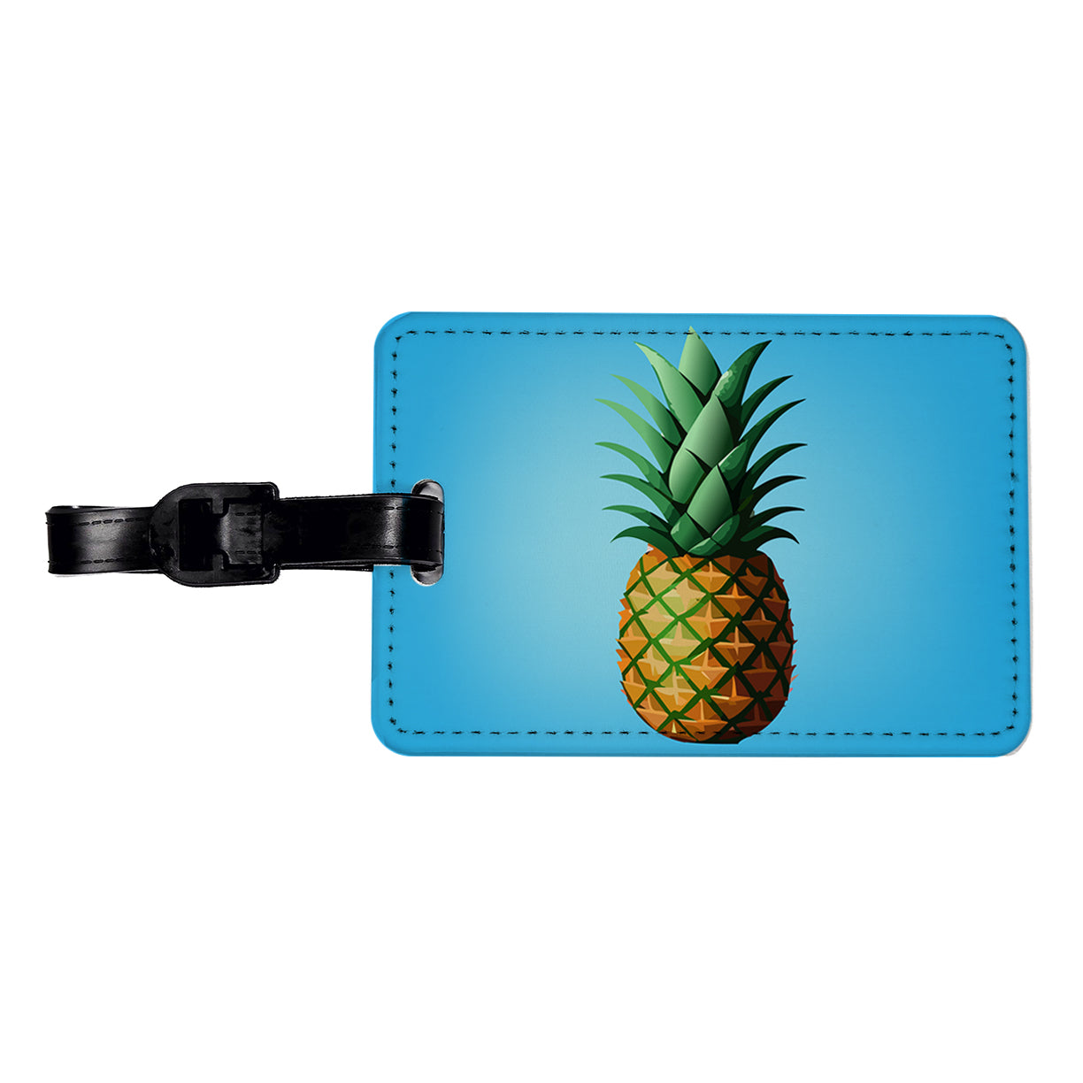 Pineapple Tropical Fruit Travel Faux Leather Luggage Tag