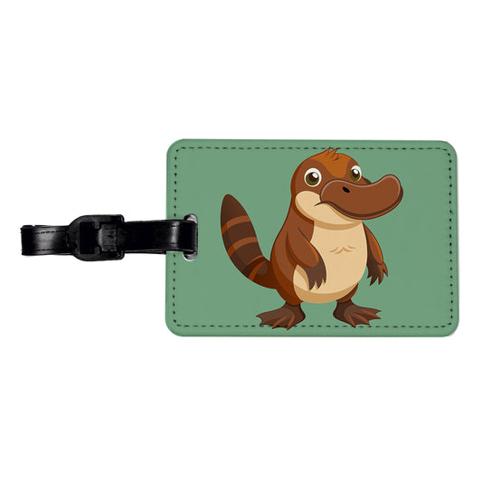 Platypus Cute Travel Faux Leather Luggage Tag