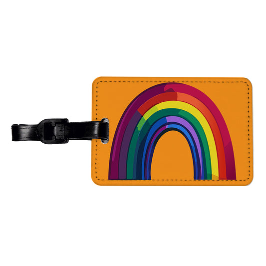 Rainbow Pride Gay LGBTQ Travel Faux Leather Luggage Tag