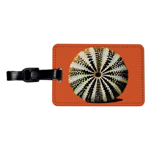 Sea Urchin Ocean Animal Echinoderm Travel Faux Leather Luggage Tag