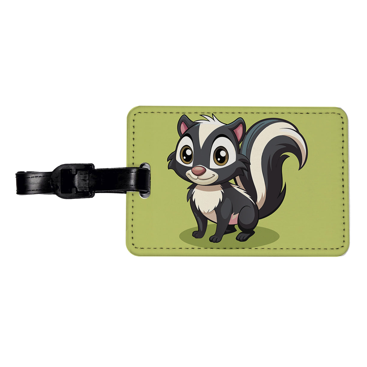 Skunk Cute Travel Faux Leather Luggage Tag
