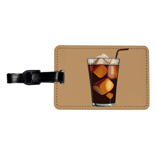 Soda Cola Pop Soft Drink Travel Faux Leather Luggage Tag