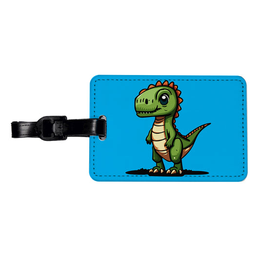 T-Rex Tyrannosaurus Dinosaur Cute Travel Faux Leather Luggage Tag