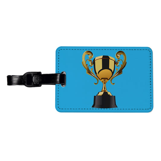 Trophy Award Travel Faux Leather Luggage Tag