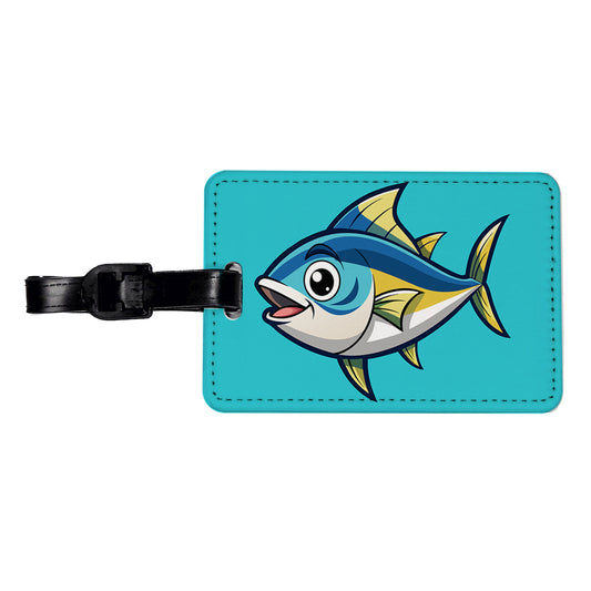 Tuna Fish Cute Travel Faux Leather Luggage Tag
