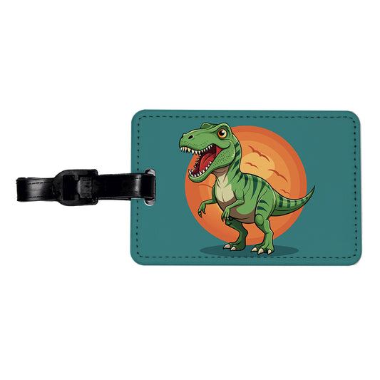 Tyrannosaurus T-Rex Dinosaur Travel Faux Leather Luggage Tag
