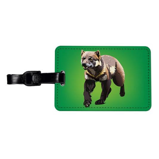 Wolverine Walking Travel Faux Leather Luggage Tag