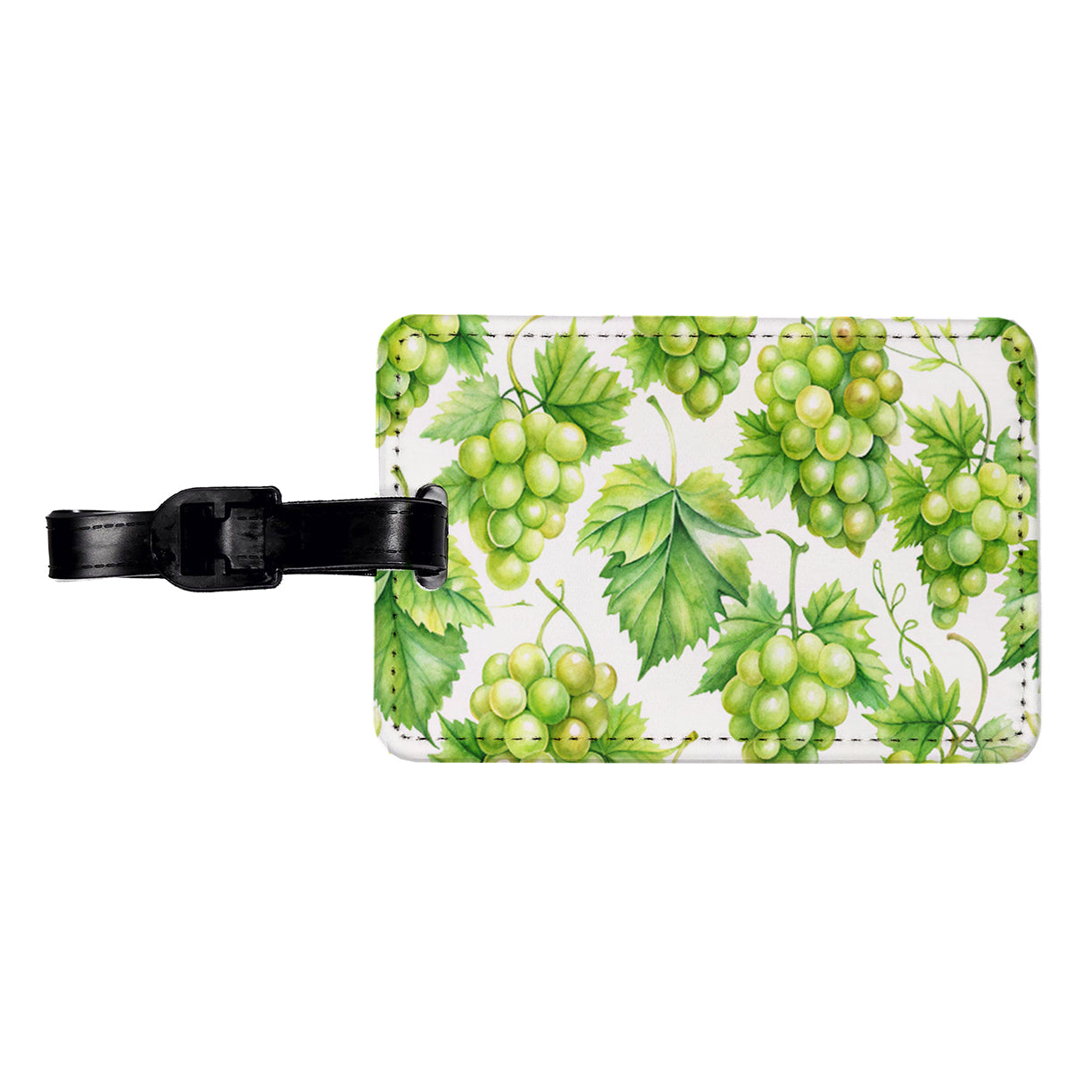 Bunches Of Green Grapes Travel Faux Leather Luggage Tag
