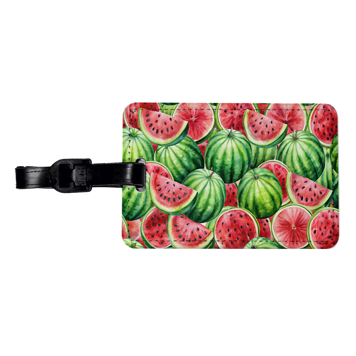 Lots Of Watermelons Travel Faux Leather Luggage Tag