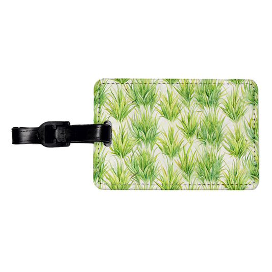 Lots Of Wild Grass Travel Faux Leather Luggage Tag