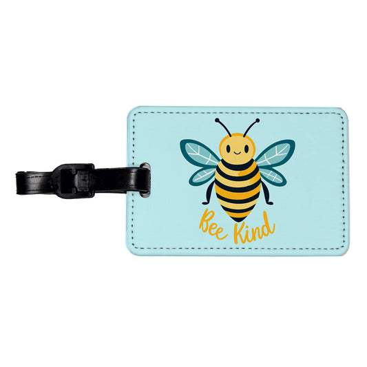 Bee Be Kind Cute Sweet Travel Faux Leather Luggage Tag