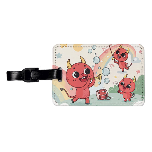 Kawaii Devils Travel Faux Leather Luggage Tag