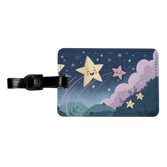 Kawaii Milky Way Travel Faux Leather Luggage Tag