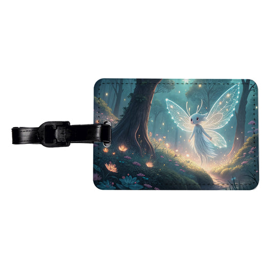 Forest Spirit Japanese Anime Style Fantasy Travel Faux Leather Luggage Tag