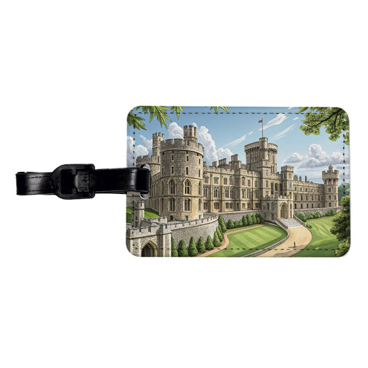Windsor Castle England Great Britain Travel Faux Leather Luggage Tag