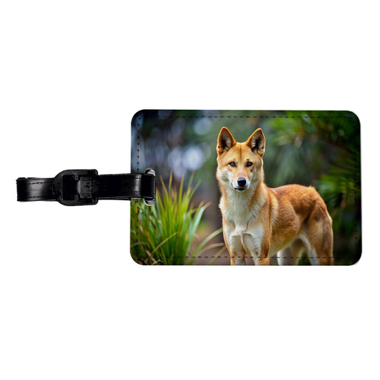Australian Dingo Travel Faux Leather Luggage Tag