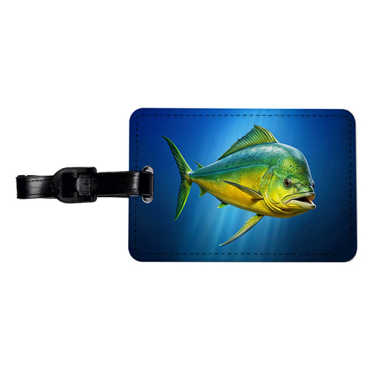 Dorado Fish Travel Faux Leather Luggage Tag