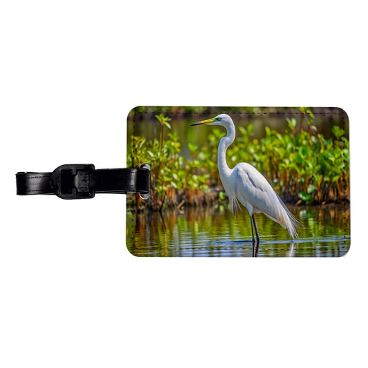 Egret Travel Faux Leather Luggage Tag