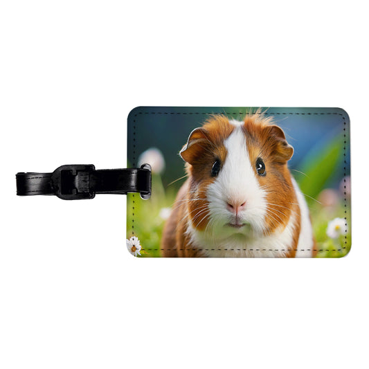Guinea Pig Travel Faux Leather Luggage Tag
