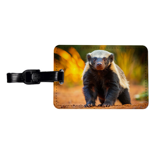 Honey Badger Travel Faux Leather Luggage Tag