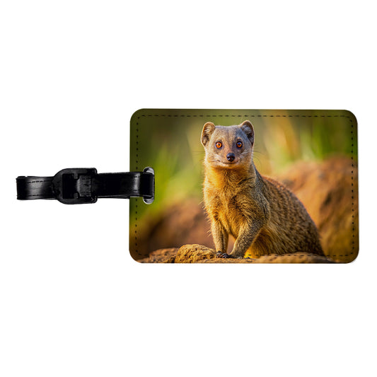 Mongoose Travel Faux Leather Luggage Tag